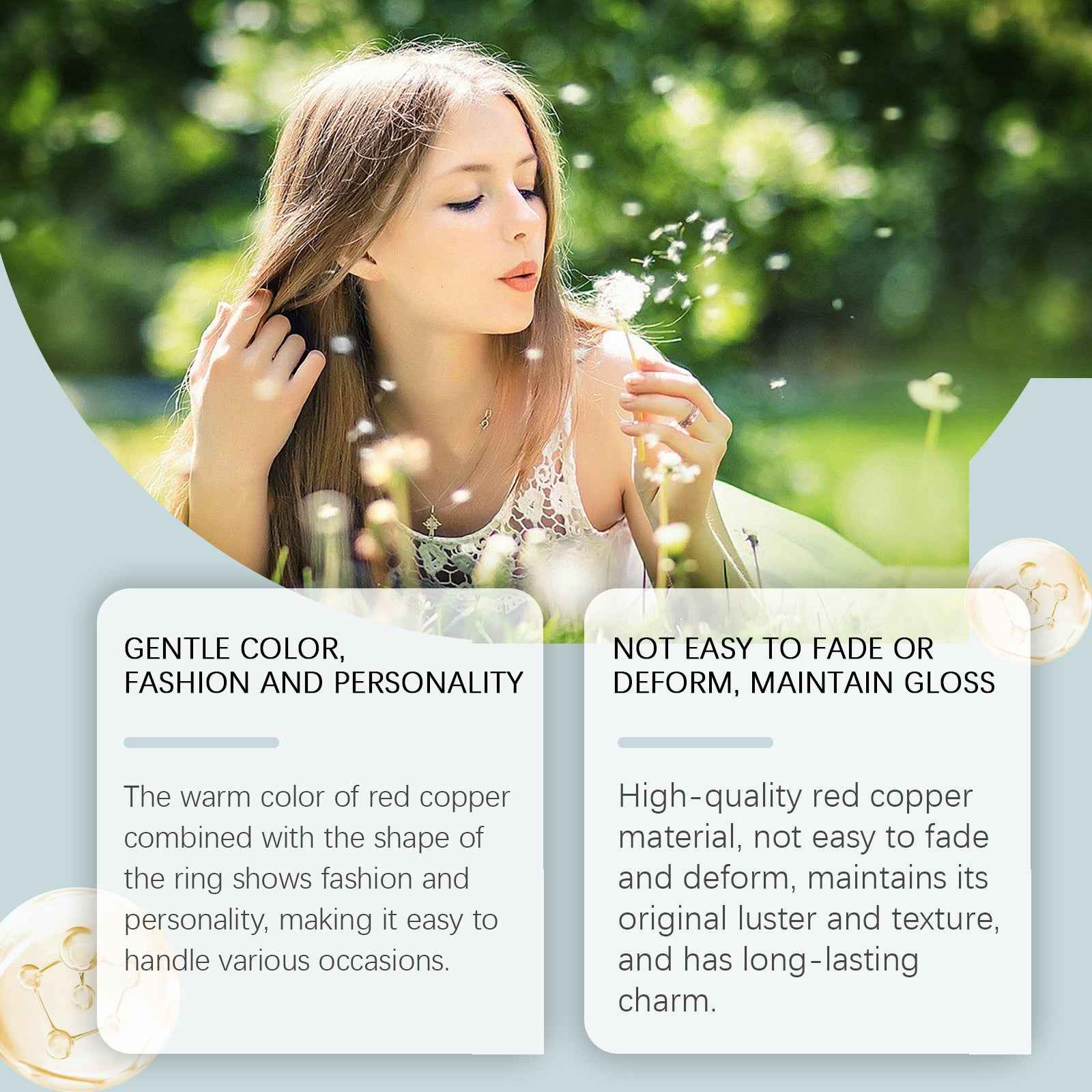 Red Copper Corrugated Ring Beautiful Fashion Accessories Unique Trend Simple Design Everything Decorative Ring