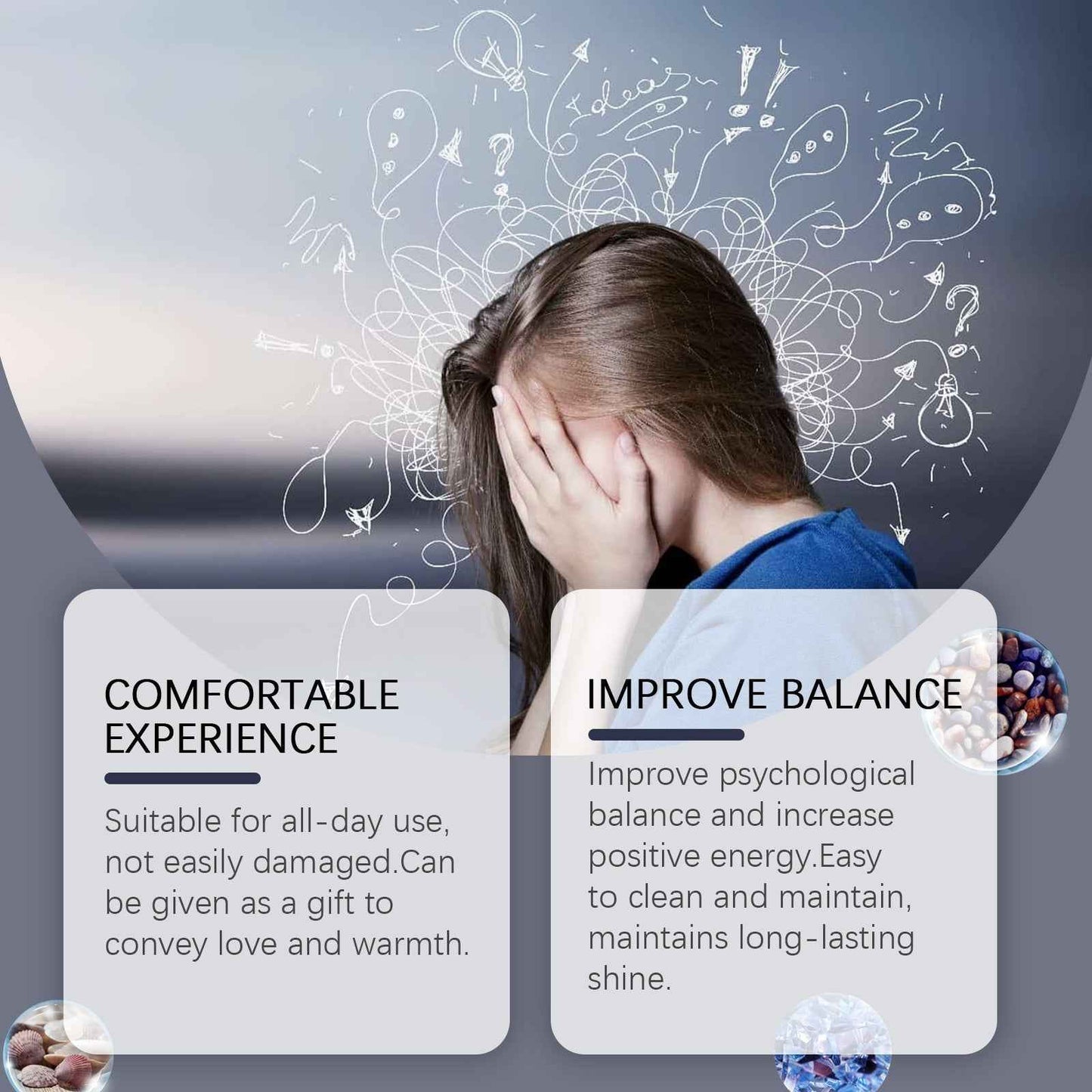 Aquamarine Crystal Fragment Bracelet Simple Portable Fresh Sea Blue Shell Bracelet With 100 Accessories