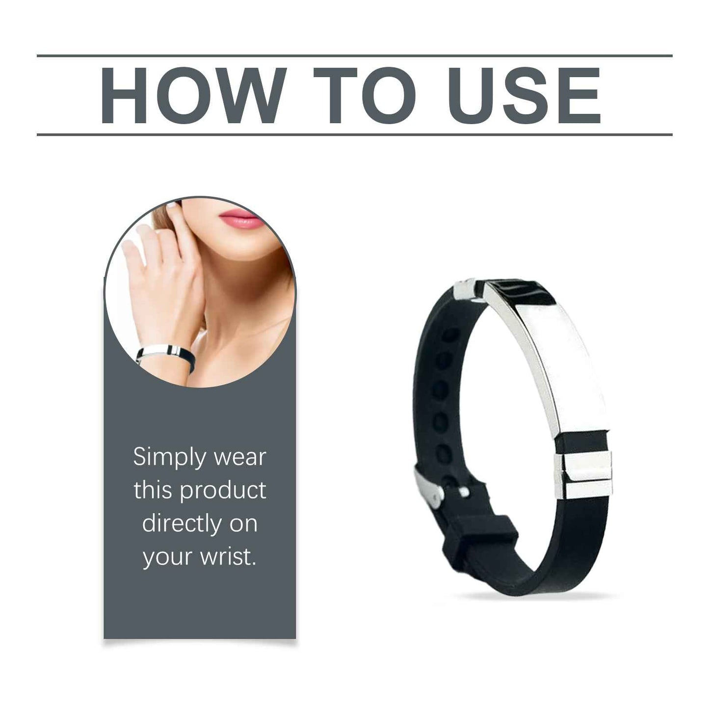 Fashion Titanium Steel Bracelet, Personalized Fashion Decoration Comfortable Fashion Portable Unisex Care Bracelet