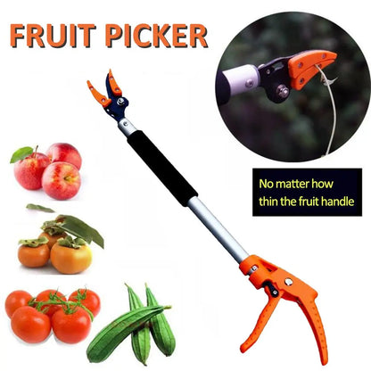 0.6–1M Telescopic Bypass Pruner and Fruit Picker with Max 1/2 Inch Cutting Capacity