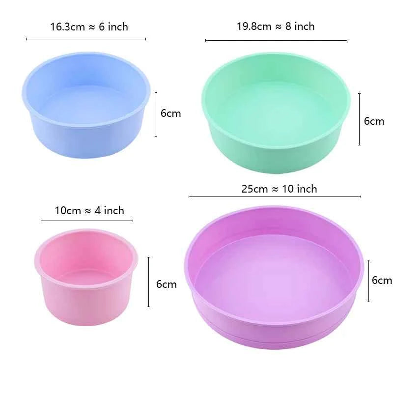 FAIS DU Round Silicone Mold Nonstick Baking Pan Layer Cake Mousse Fondant Cylinder Mould For Pastry Bakeware Kitchen Accessories