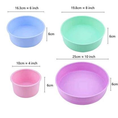 FAIS DU Round Silicone Mold Nonstick Baking Pan Layer Cake Mousse Fondant Cylinder Mould For Pastry Bakeware Kitchen Accessories