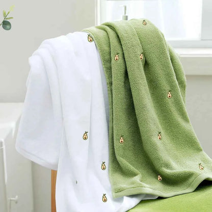 Towels for Adults Dry Hair Wash Face Towel Avocado Microfiber Soft Absorbent Bathroom Large Fast Drying Cotton Thick Bath Towels