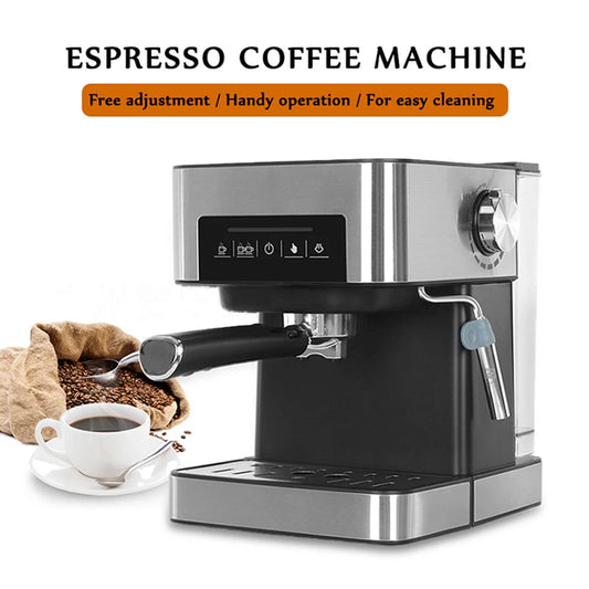 Machine à expresso semi-automatique à écran tactile | Cafetière 20 bars 850W 220V