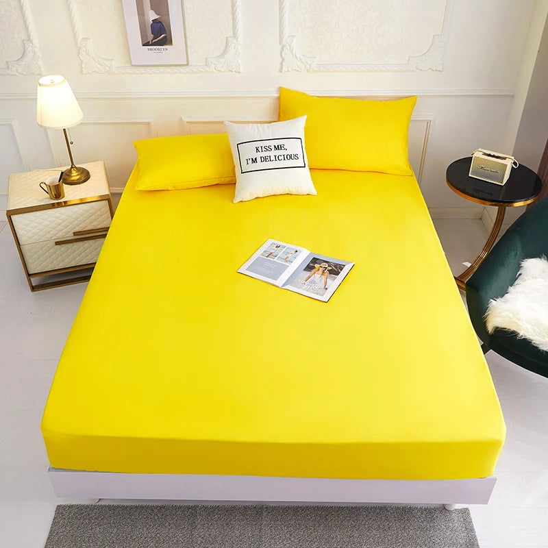 Solid Color Fitted Sheet | 30cm Elastic, Polyester