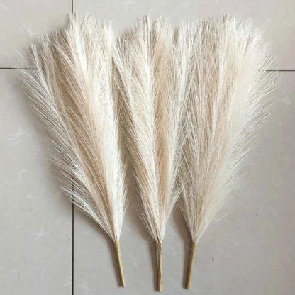 45cm Pampas Grass Simulation  Reed Grass Wedding Decoration Home Bedroom Accessories Wedding Guide Photo PropBackground