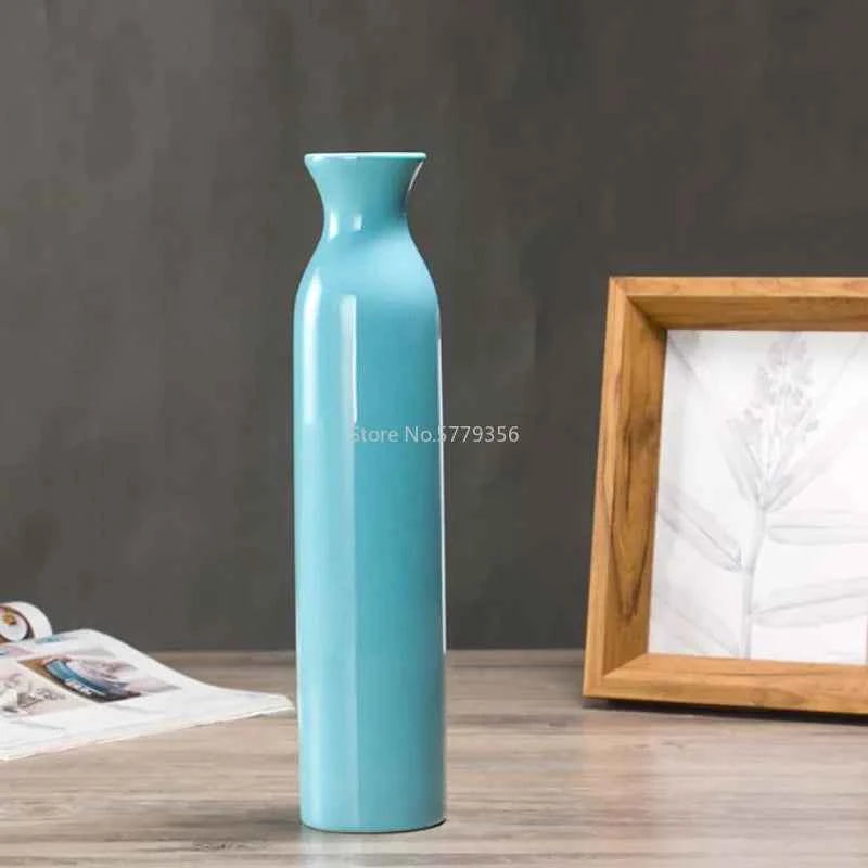 Red Ceramic Vase Blue Wedding Vase Home Decoration Decoration Gifts