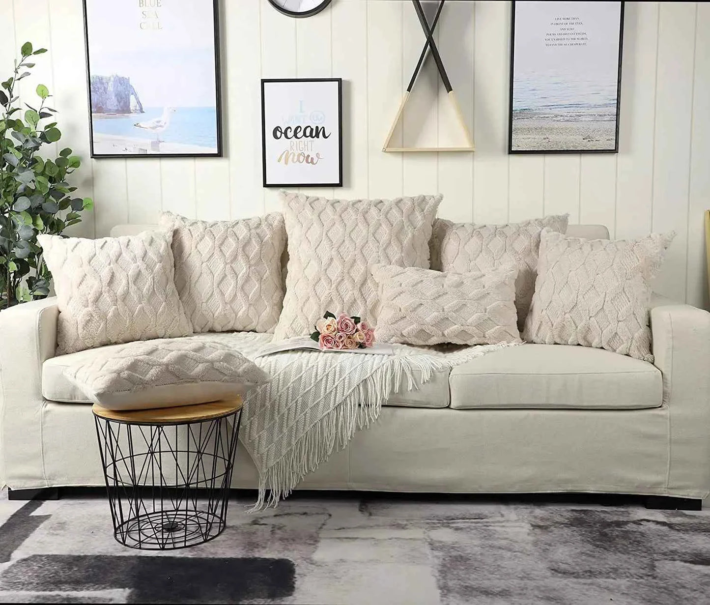 Soft Decorative Pillowcase Cozy Cushion Cover Home Decor Throw Pillow Cover Living Room Bedroom Sofa Christmas Housse De Coussin