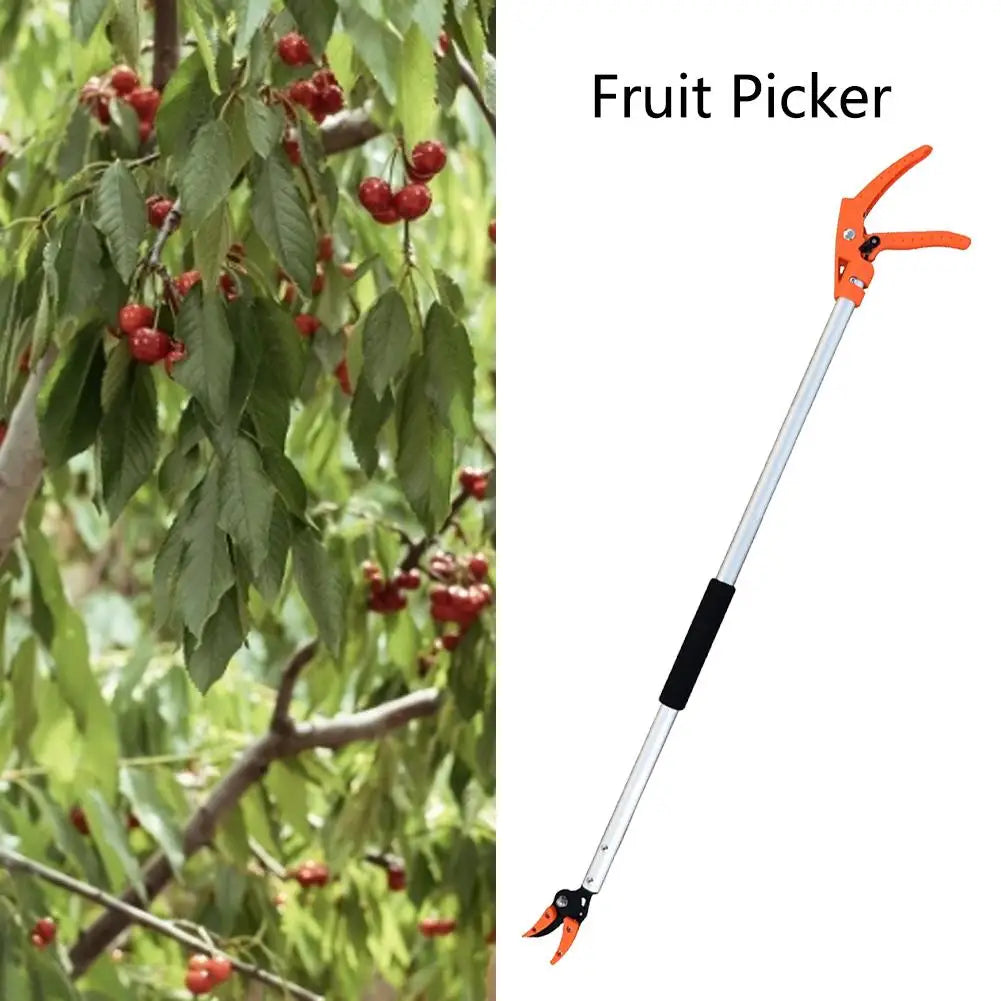 0.6–1M Telescopic Bypass Pruner and Fruit Picker with Max 1/2 Inch Cutting Capacity