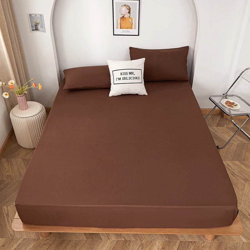 Solid Color Fitted Sheet | 30cm Elastic, Polyester