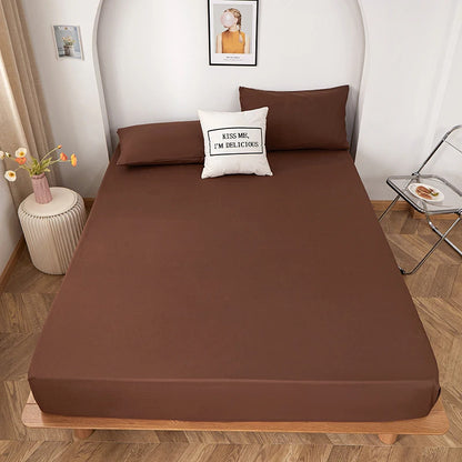 Solid Color Fitted Sheet | 30cm Elastic, Polyester