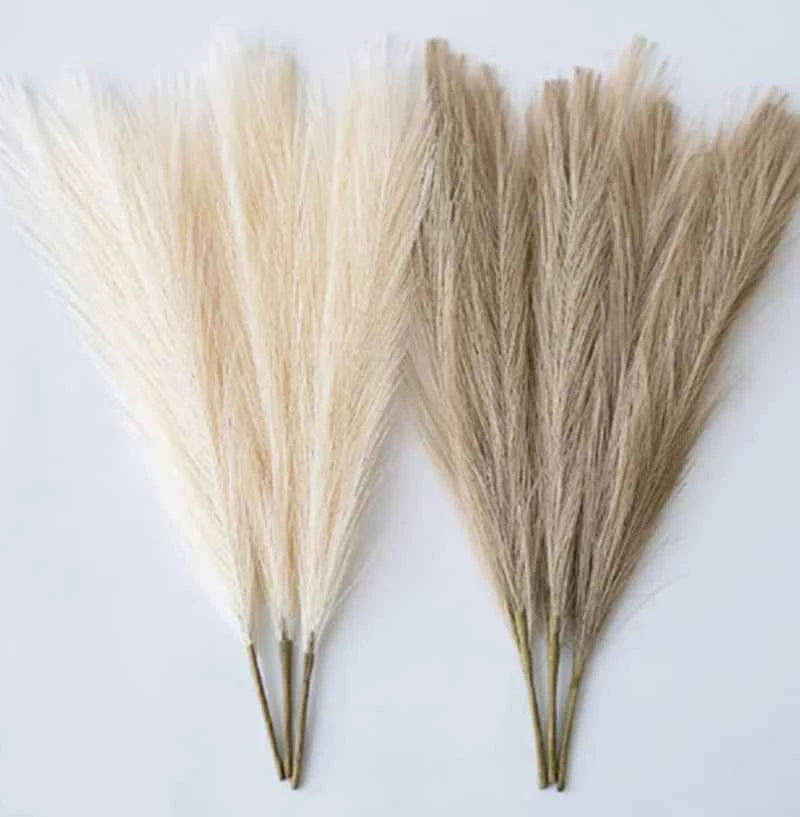 45cm Pampas Grass Simulation  Reed Grass Wedding Decoration Home Bedroom Accessories Wedding Guide Photo PropBackground