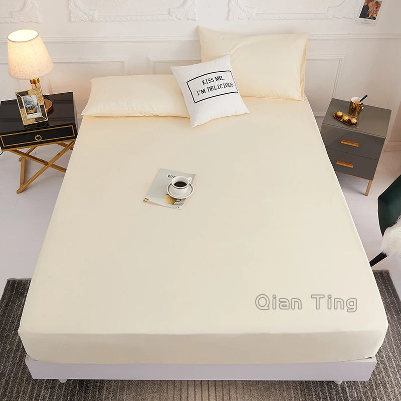 Solid Color Fitted Sheet | 100% Polyester, All Sizes
