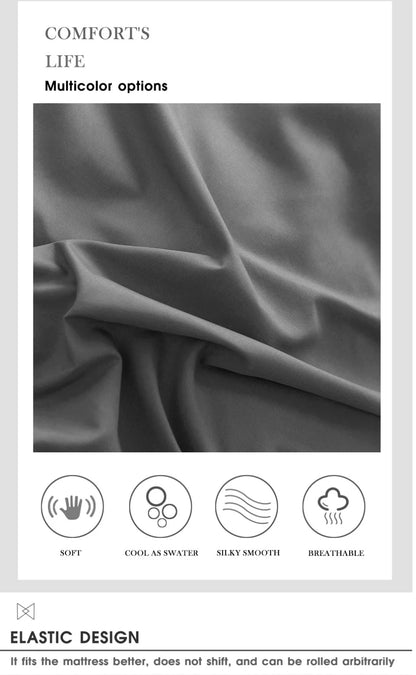 Solid Color Fitted Sheet | 100% Polyester, All Sizes