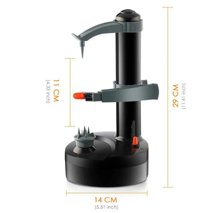 Automatic Electric Apple and Potato Peeler, Battery Powered Rotating Fruit and Vegetable Peeler