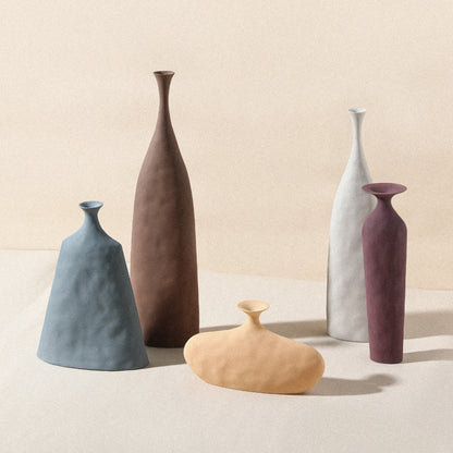 Modern Creative Ceramic Vase Scandinavian Style Flower Pot Nordic Sculpture Art Ornament Room Decoration Office Home Gift