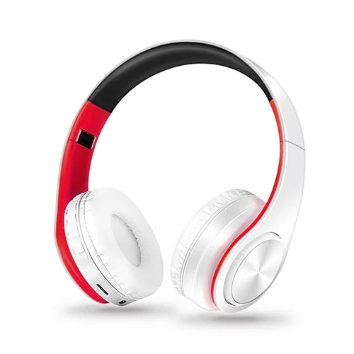 HiFi Stereo Bluetooth Headphones – FM Radio, SD Card, 20H Battery, Mic | Foldable Over-Ear