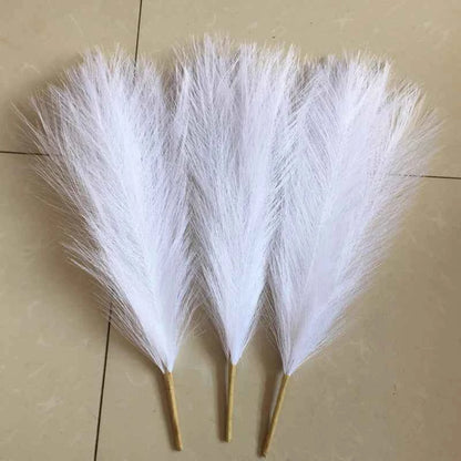 45cm Pampas Grass Simulation  Reed Grass Wedding Decoration Home Bedroom Accessories Wedding Guide Photo PropBackground