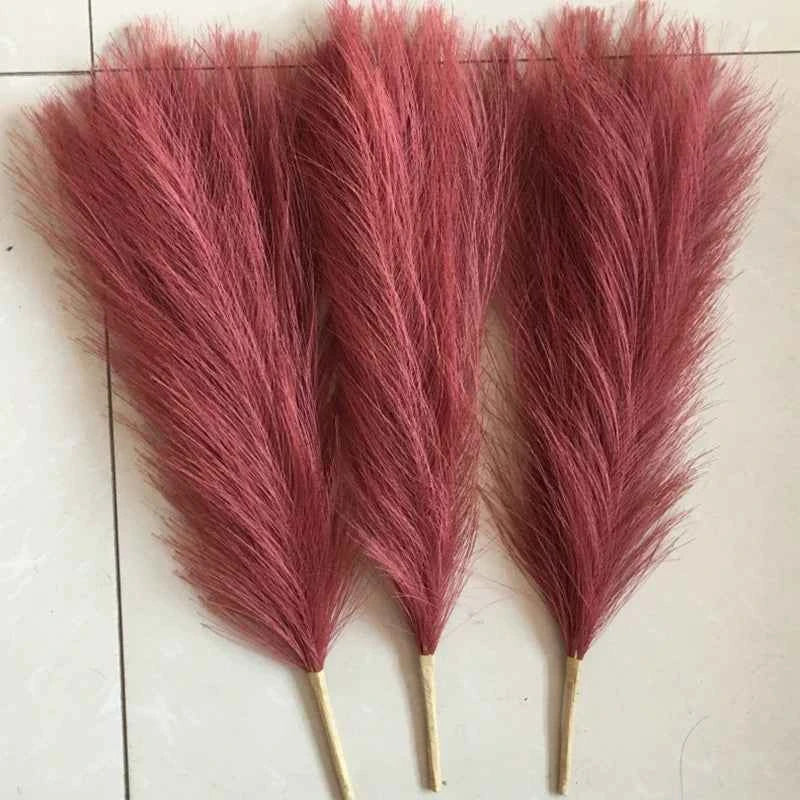 45cm Pampas Grass Simulation  Reed Grass Wedding Decoration Home Bedroom Accessories Wedding Guide Photo PropBackground