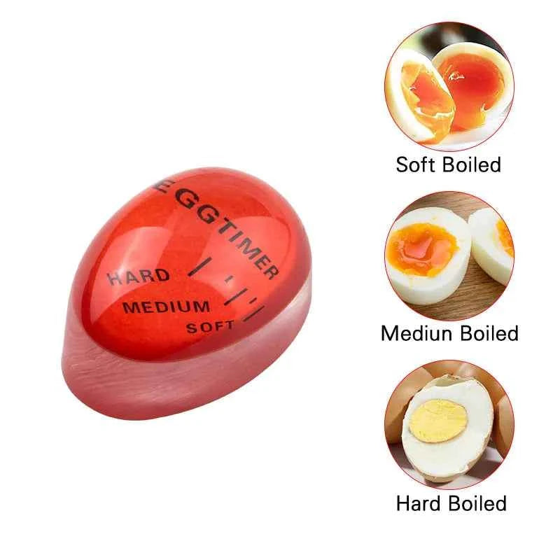FAIS DU Egg Timer Color Changing Indicator Kitchen Boiled Egg Timer Resin Perfect Boiled Eggs By Temperature Home Kitchen Gadget