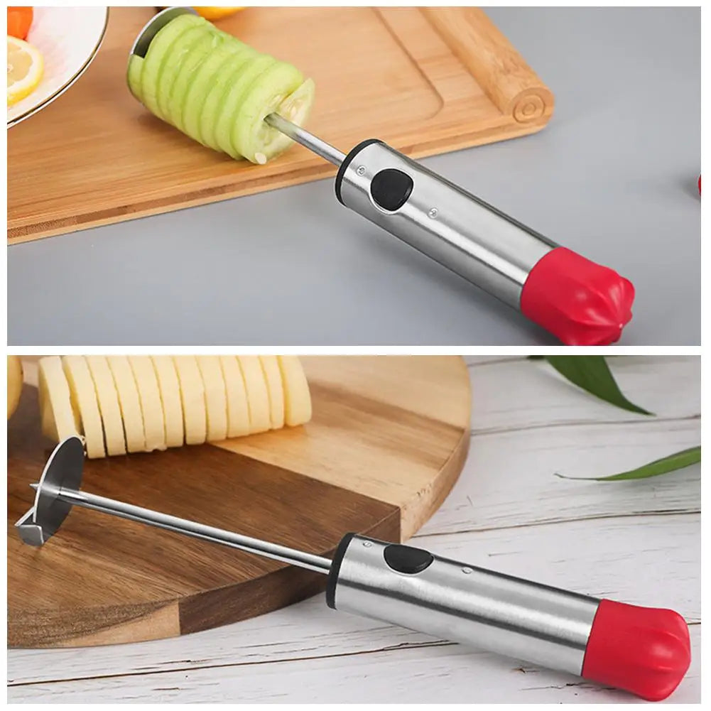 Stainless Steel Drill Vegetable and Fruit Corer with 4 Blades