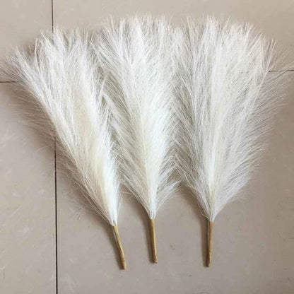 45cm Pampas Grass Simulation  Reed Grass Wedding Decoration Home Bedroom Accessories Wedding Guide Photo PropBackground
