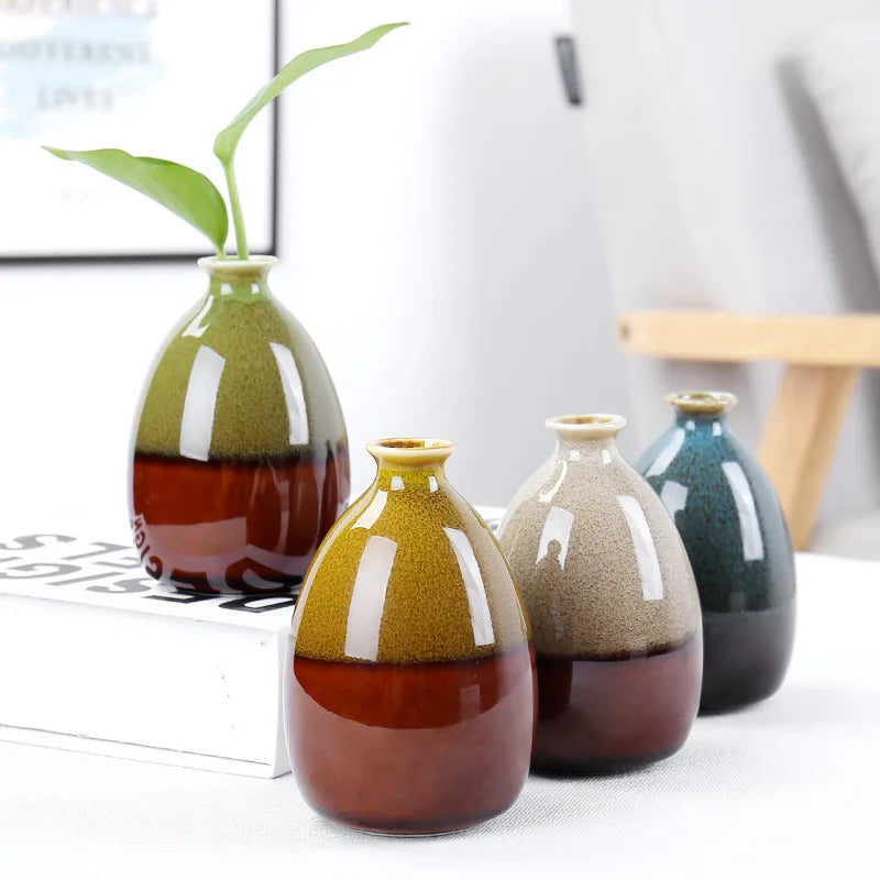 Vase à fleurs moderne en céramique — Décoration d'intérieur émaillée pour plantes vertes et compositions florales