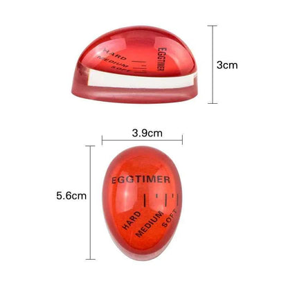 FAIS DU Egg Timer Kitchen Electronic Gadget Color Egg Cooking Changing Yummy Soft Hard Boiled Eco-Friendly Resin Red Timer Tools