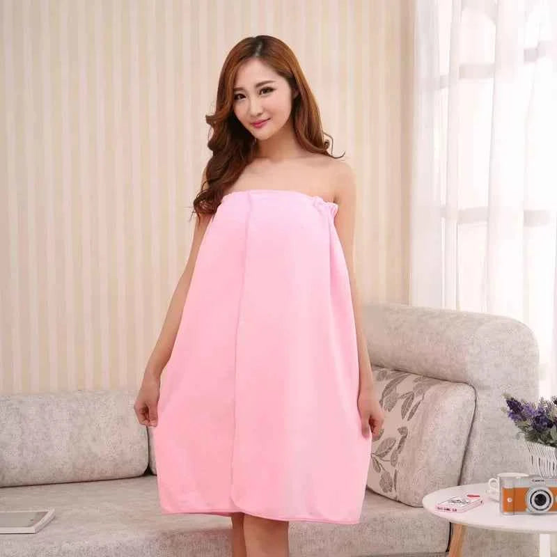 Women Bath Towels for Adults Bath Robe Bathrobe Body Spa Wrap Towel Gown Bathroom Accessories Sets