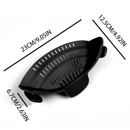 Adjustable Clip-On Pot Strainer – Universal Drain Strainer for Pots, Pans & Bowls