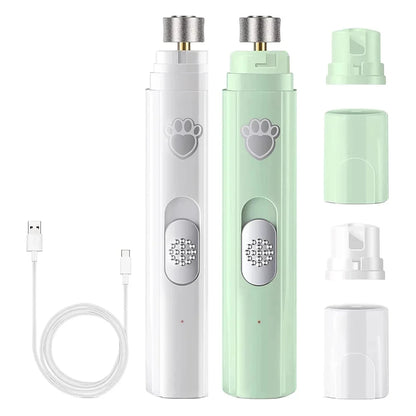 USB Rechargeable Electric Dog Nail Grinder with Polisher Wheel