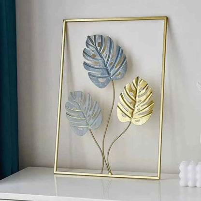 Decor Cabinet Living Room Handicraft Home Decoration Desktop Ornaments Iron Arts Crafts Ginkgo Leaf Ornaments Leaves Sculpture