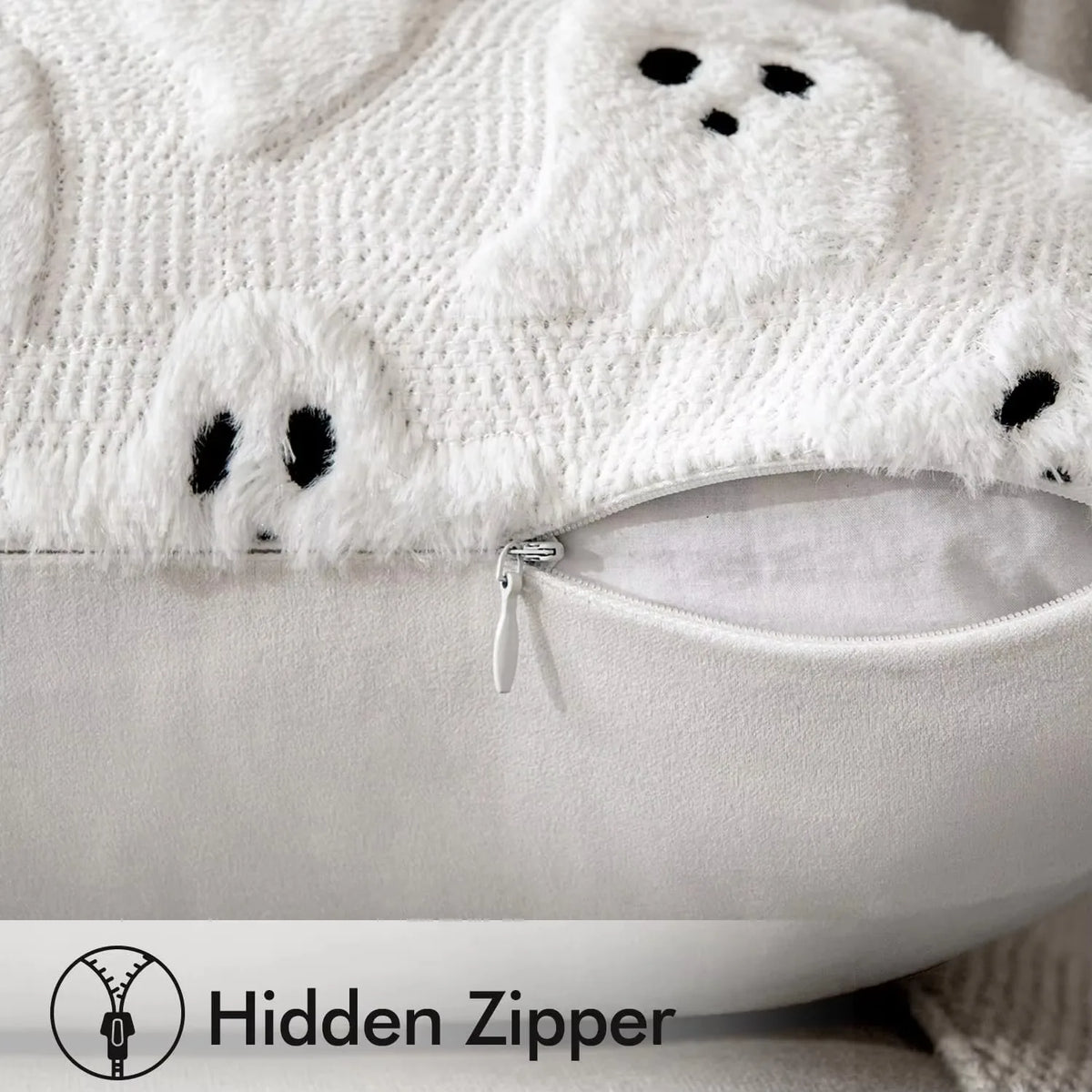 3D Halloween Imp Embroidered Pillowcase