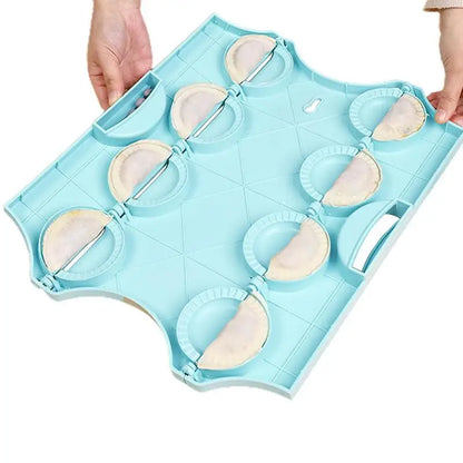 Manual Dumpling Maker Press Mold with 8 Compartments for Wonton and Pastry