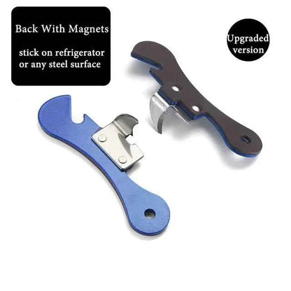 Stainless Steel Portable Bottle Jar Opener 4 Colors Kitchen Gadget Easy Multi-function Can Opener Safety Side Cut Manual Tools