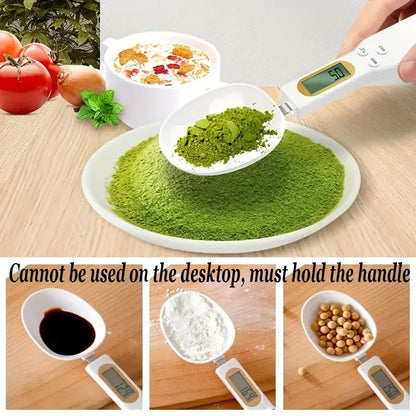 Mini Digital Spoon Scale with LCD Display, 0.1g to 500g for Coffee and Cooking