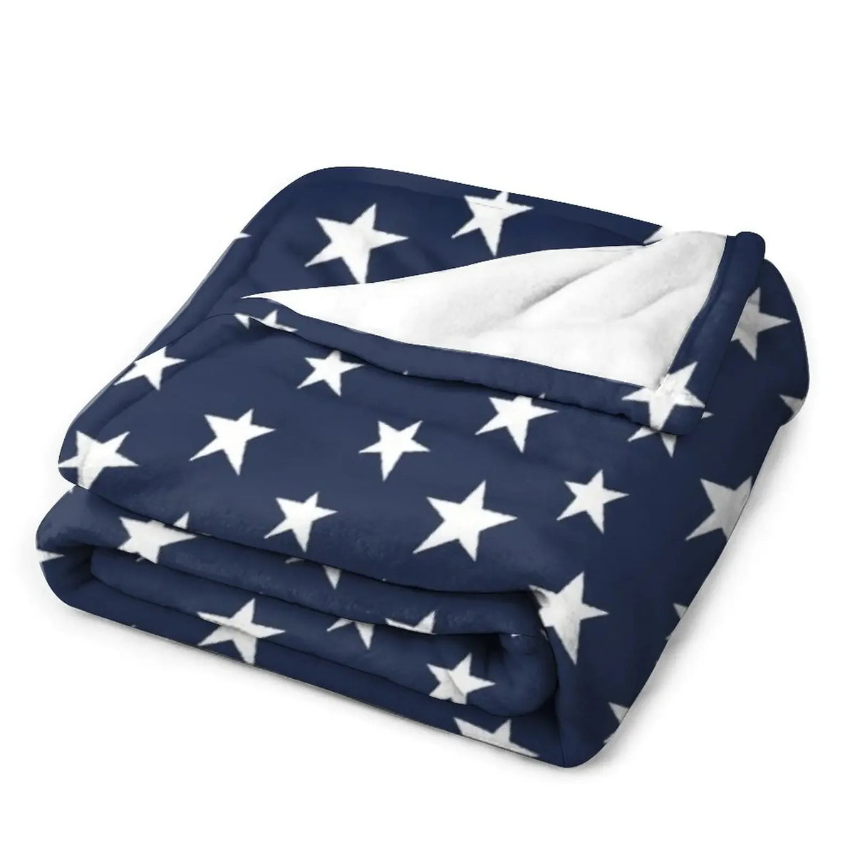Rustic Stars on Navy Blue Throw Blanket Plaid Blankets For Bed Luxury Blanket anime