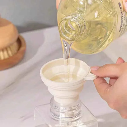 Kitchen Silicone Funnel  Foldable Funnel for Filling Water Bottle With Liquid Transfer Portable Oil Pot Funnel Kitchen Gadgets