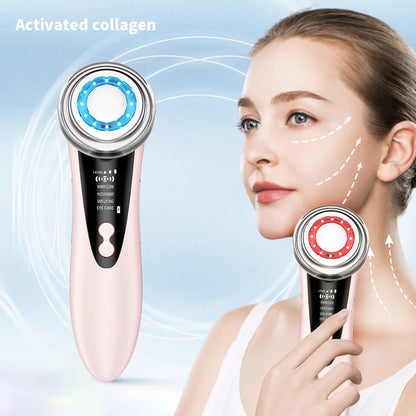 4-in-1 Facial Cleansing Brush with LED Light Therapy
