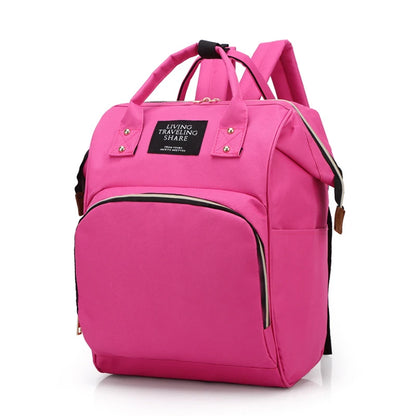 Large Capacity Canvas Diaper Bag, Thermal Insulation
