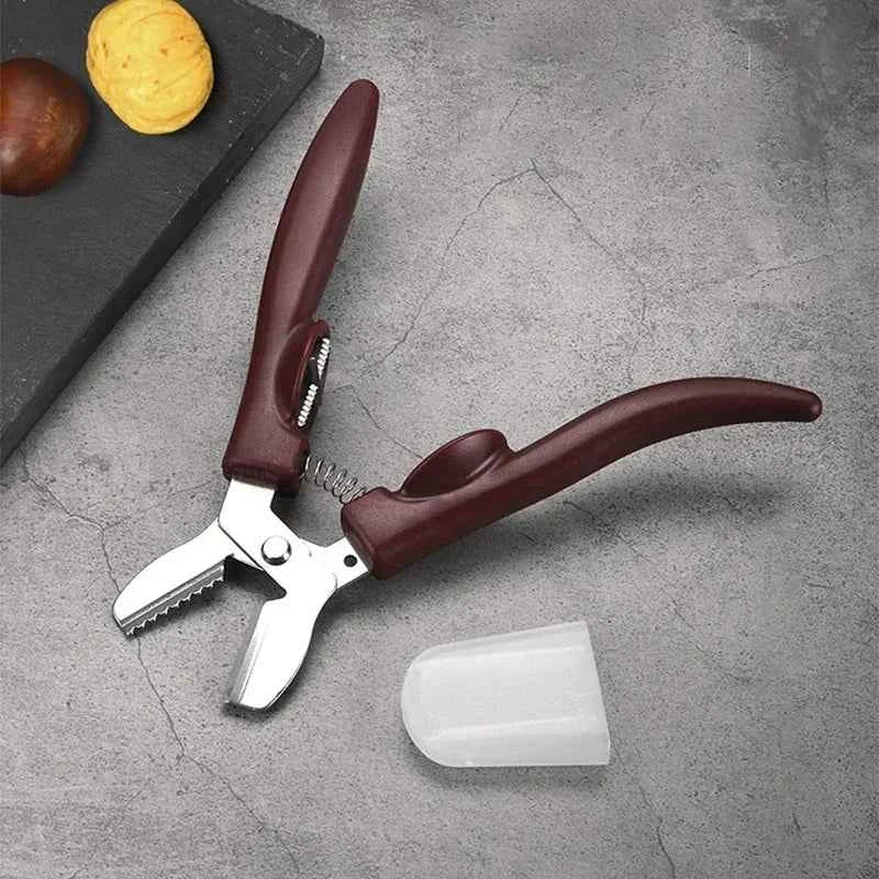 Creative Chestnut Clip Stainless Steel Walnut Clip Multi-functional Sheller Chestnut Peanut Opener Kitchen Tools Cutter Gadgets