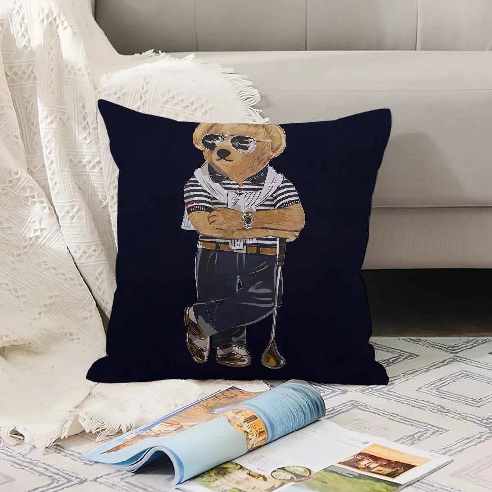Printing R-Ral P-Ph B-Bear  Pillow Case Office Cushions Suitable For Sofa Car Bedroom Decorative Cushion Cover