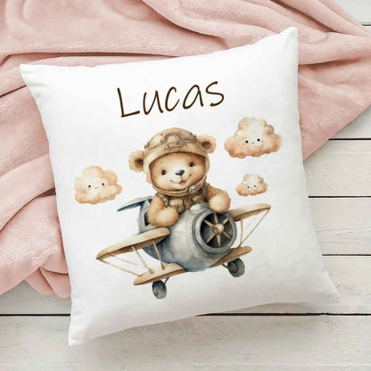 Personalized Pillow Cover Fire Custom Name Pillow Dust Case Kids Bedroom Decor Pillowcase Birthday Shower Gifts for Children