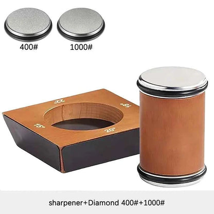 4 Angles Rolling Knife Sharpener Kit For Straight Edge Roller Knife Sharpening With Industry Diamonds Whetstone Chef Knife Set