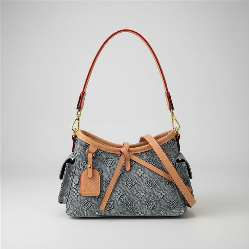 Printed Versatile Tote Bag, Large Capacity Hobo Style