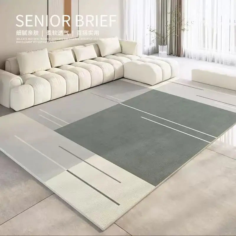 VIKAMA Light Luxury Anti-Slip Dirt-Resistant Area Rug – Soft Carpet for Living Room, Bedroom & Sofa