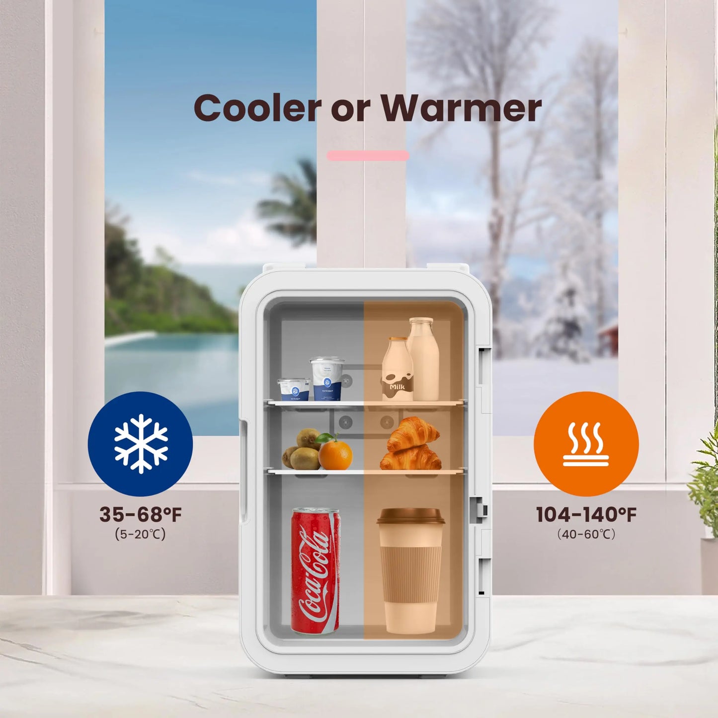 6L Mini Skincare Fridge | Cooler & Warmer, 8 Cans