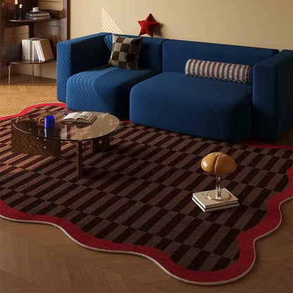 Retro Modern Striped Living Room Carpet Irregular Home Decor Sofa Coffee Table Floor Mat Soft Comfortable Bedroom Rug Ковер 러그