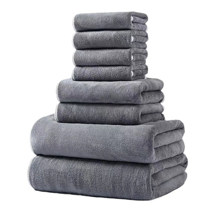 8 Piece Towels Set, 2 Extra Large Bath Towels, 2 Hand Towels