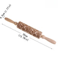 1PC Embossing Engraved Rolling Pin Baking Tool Cookie Fondant Cake Dough Roller Patterned Rolling Pin Kitchen Accessories